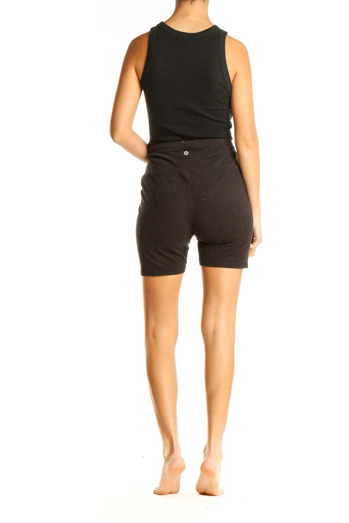 Black Activewear Biker Shorts