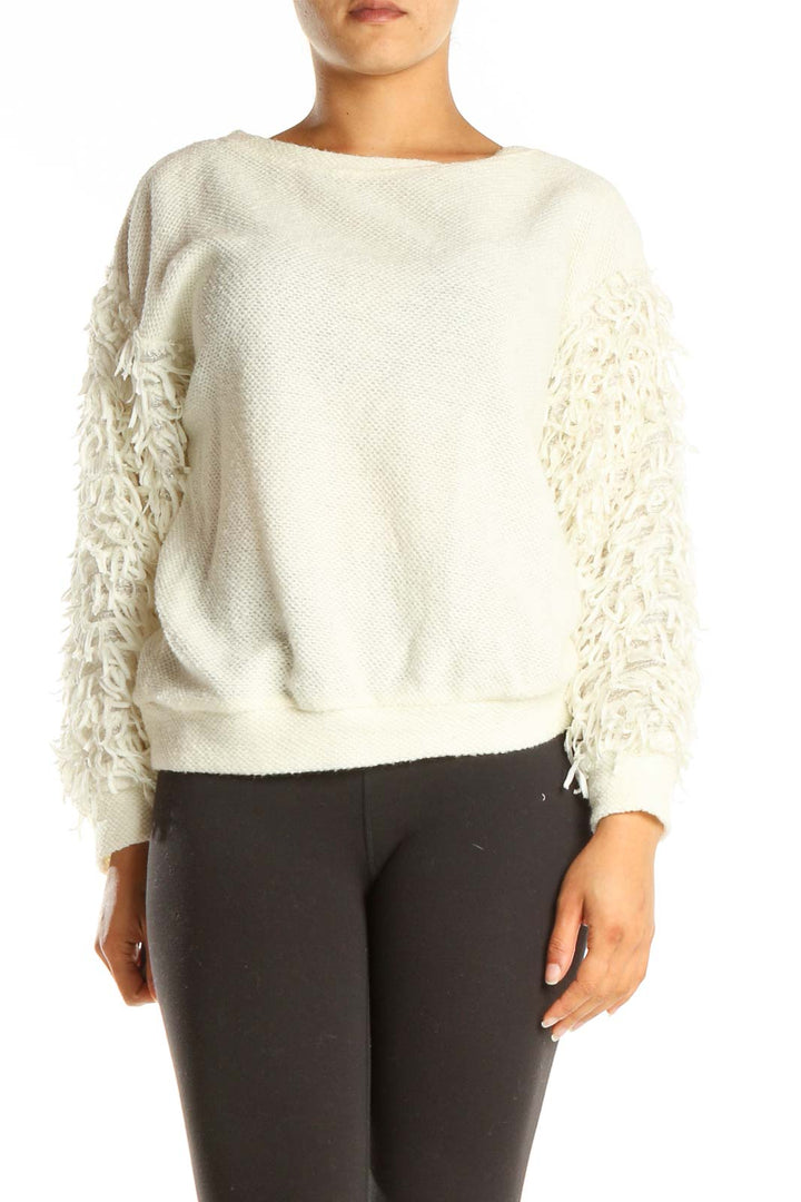 Beige Fuzzy Sweater