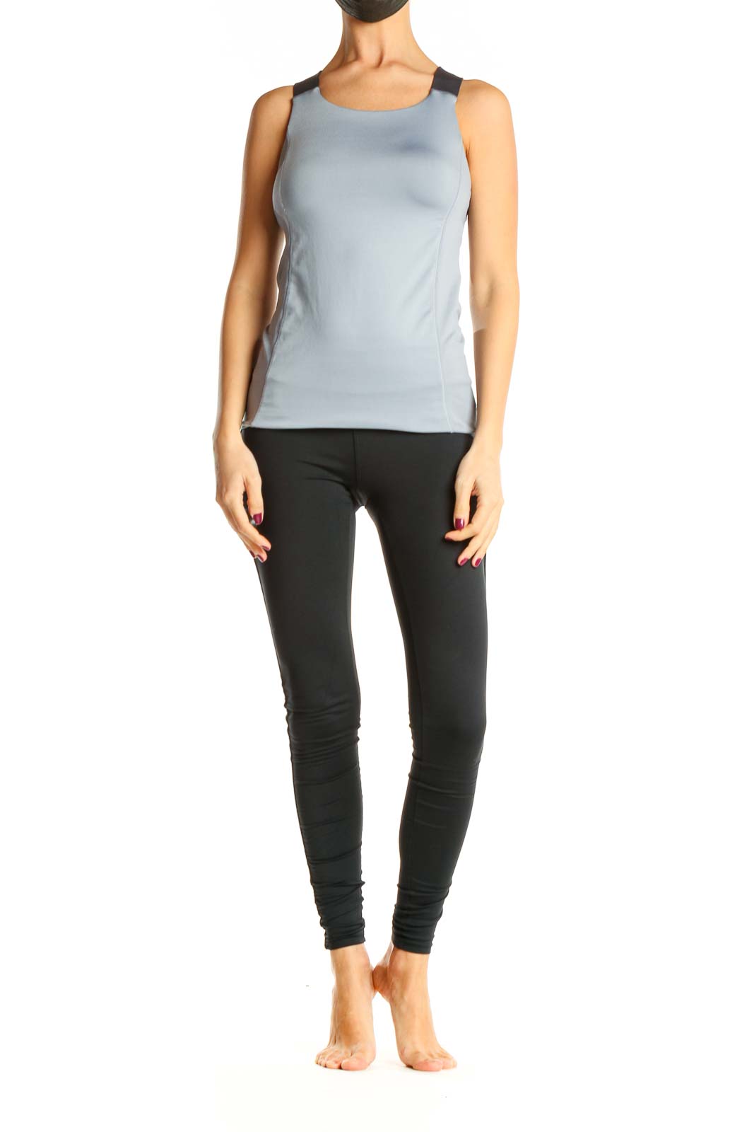 Gray Activewear Top