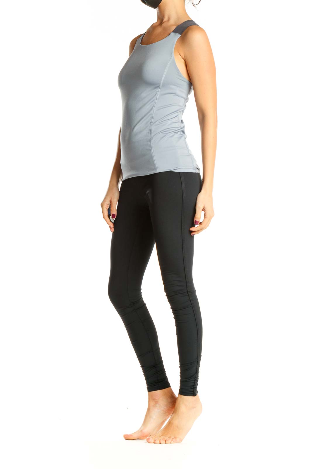 Gray Activewear Top