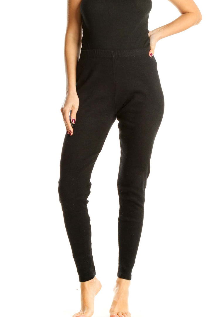 Black Casual Leggings