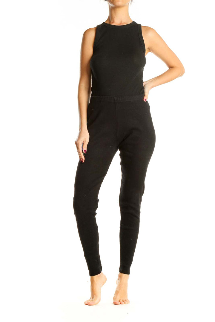 Black Casual Leggings