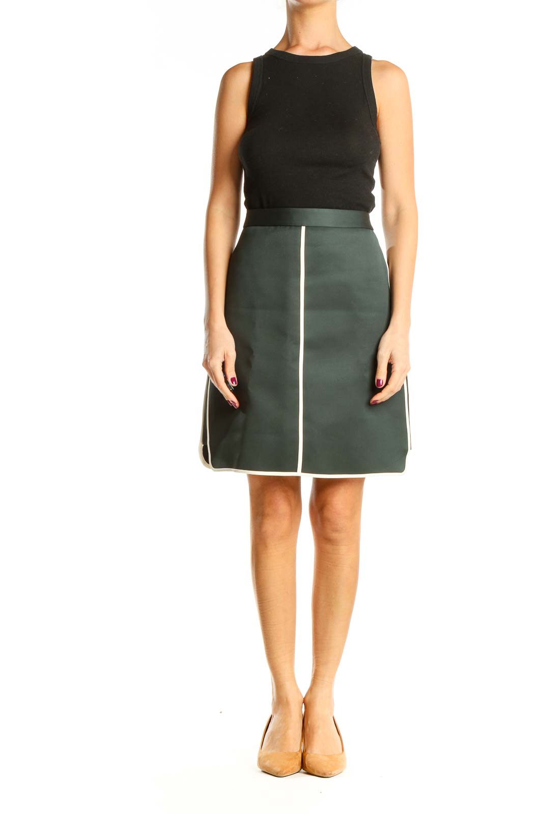 Green Chic Pencil Skirt