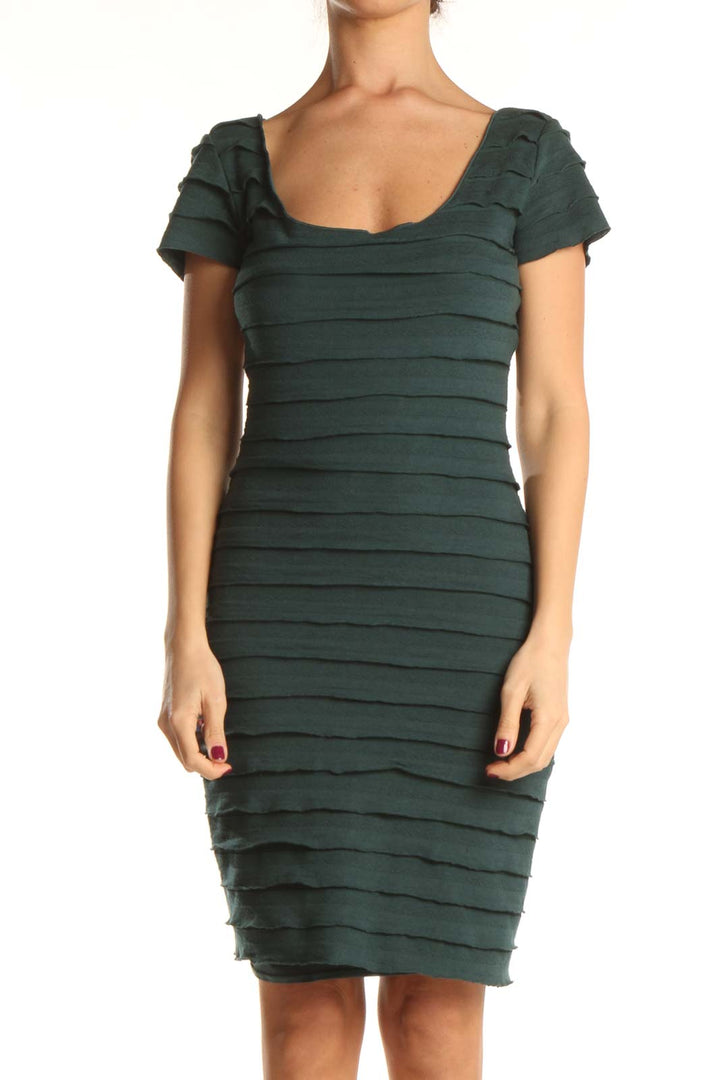 Green Classic Sheath Dress