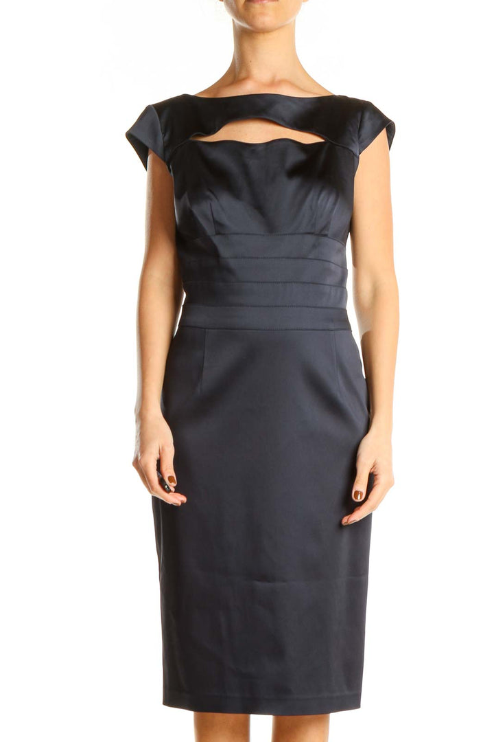 Blue Work Sheath Dress