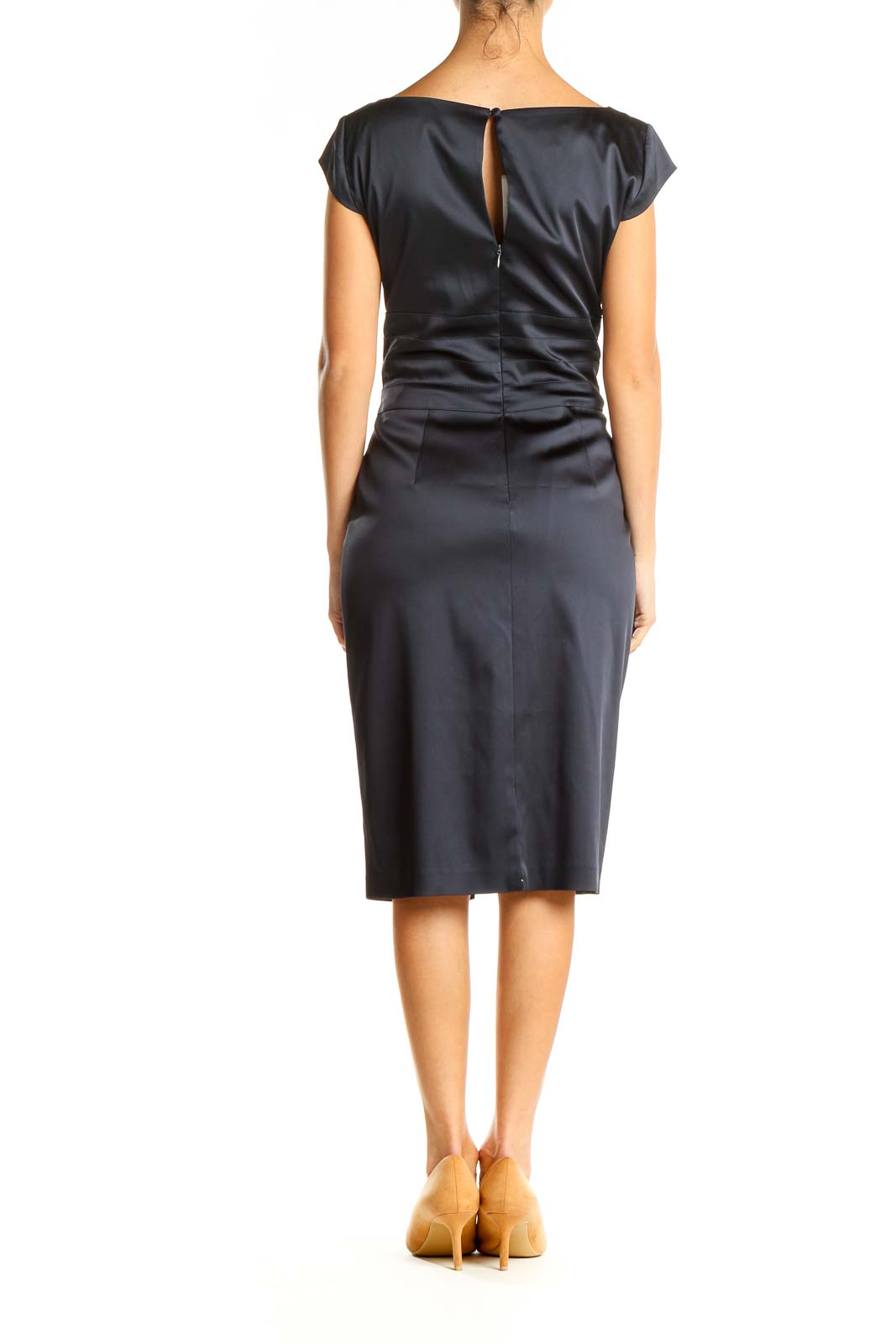 Blue Work Sheath Dress