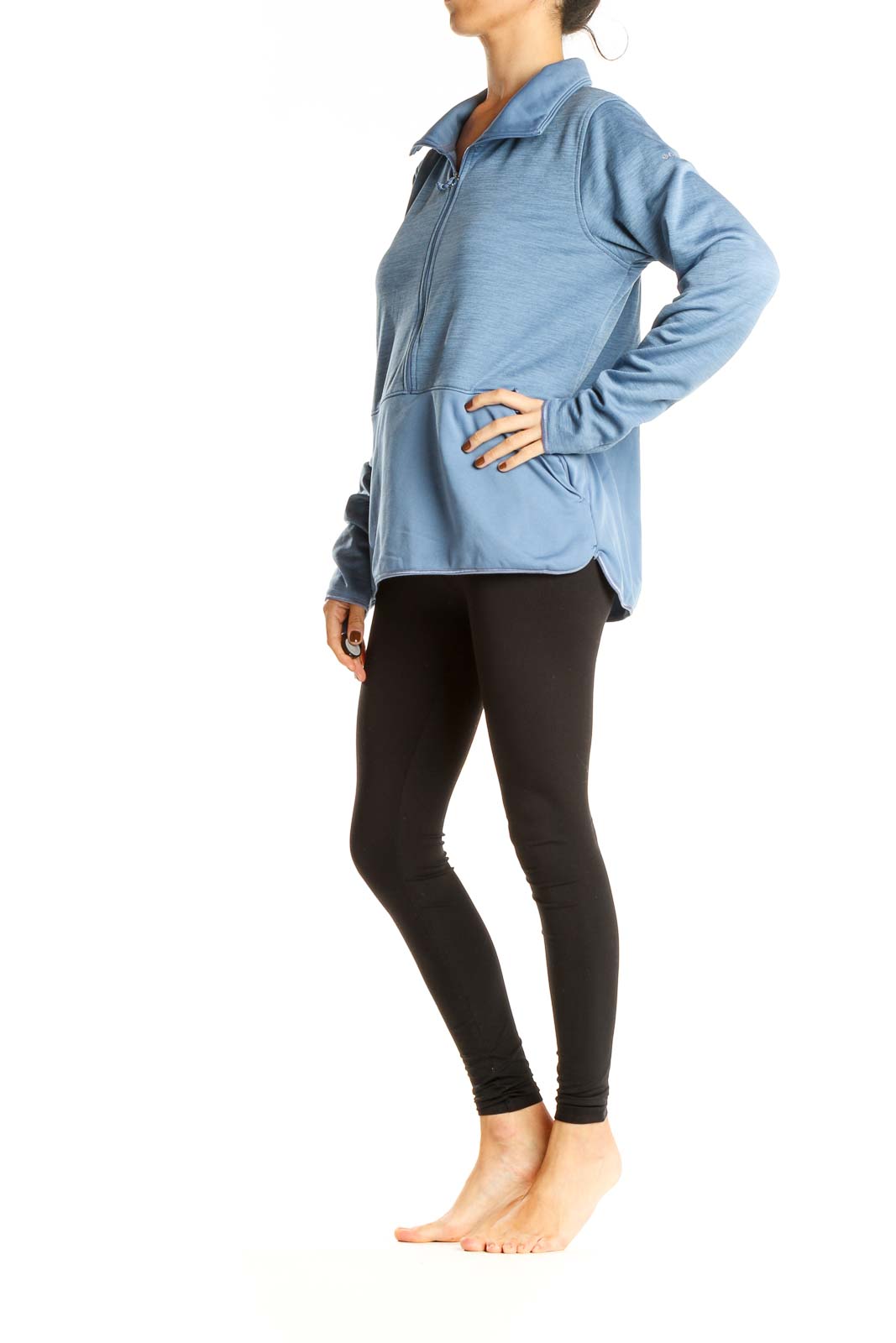 Blue Casual Sweatshirt