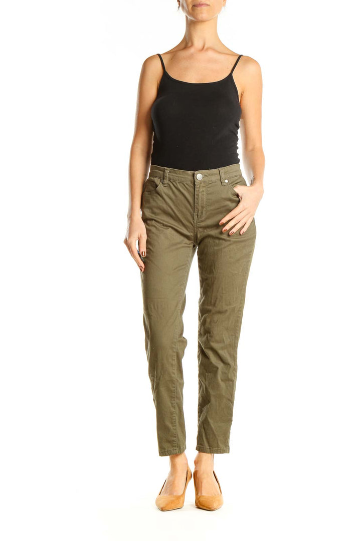 Brown Casual Pants