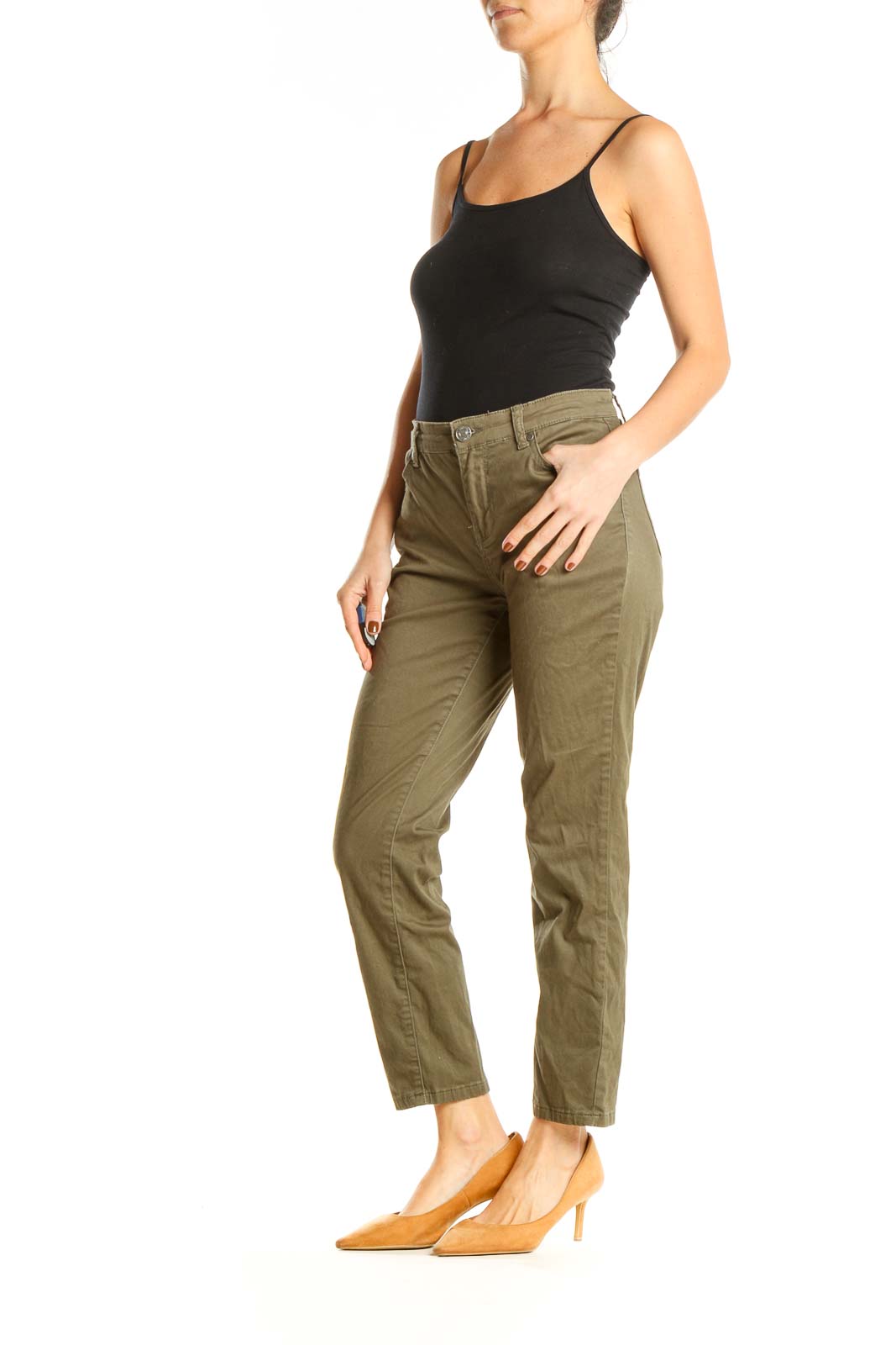 Brown Casual Pants