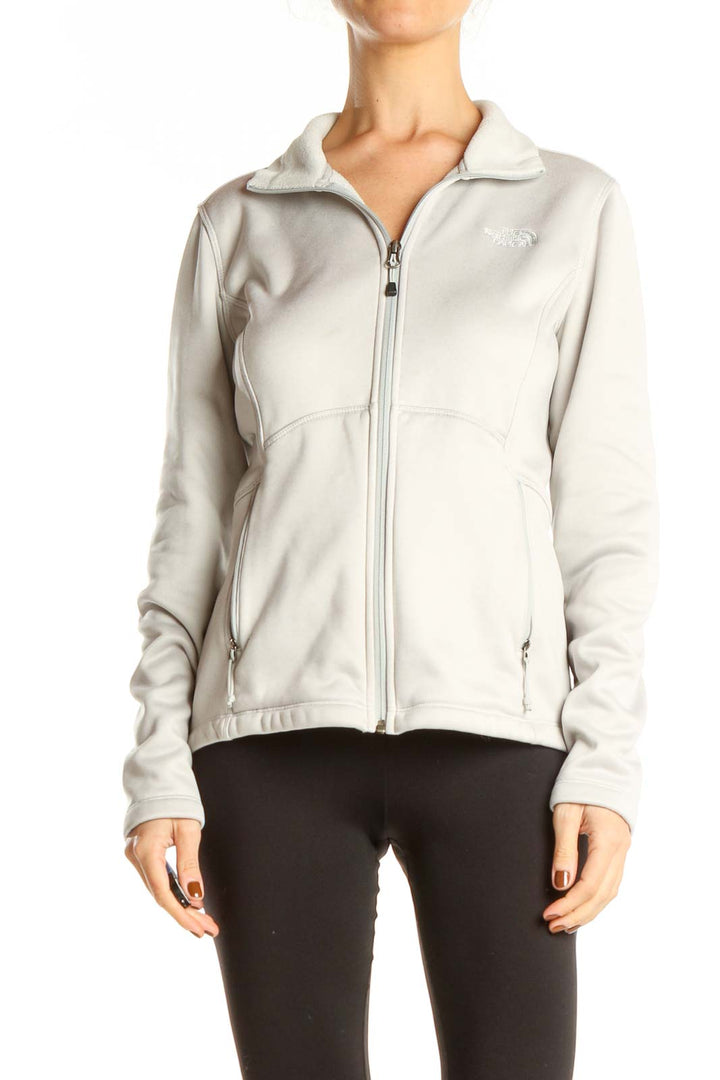 Beige Activewear Jacket