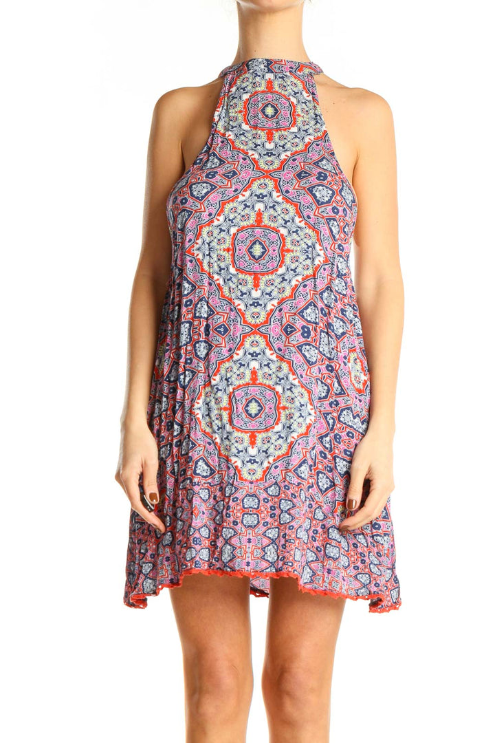 Multicolor Printed Bohemian Dress