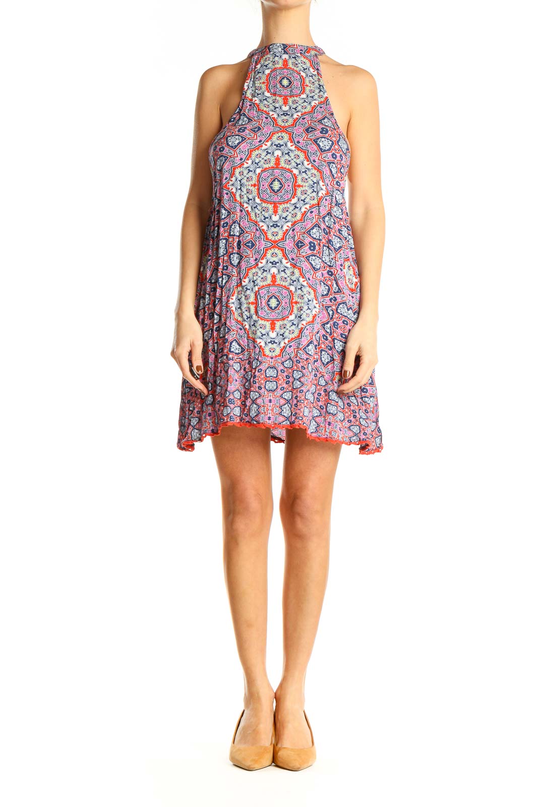 Multicolor Printed Bohemian Dress