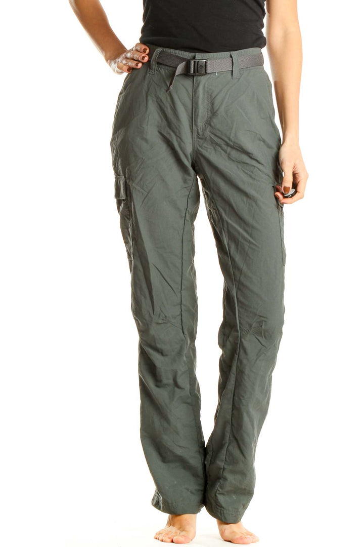 Gray Activewear Cargos Pants