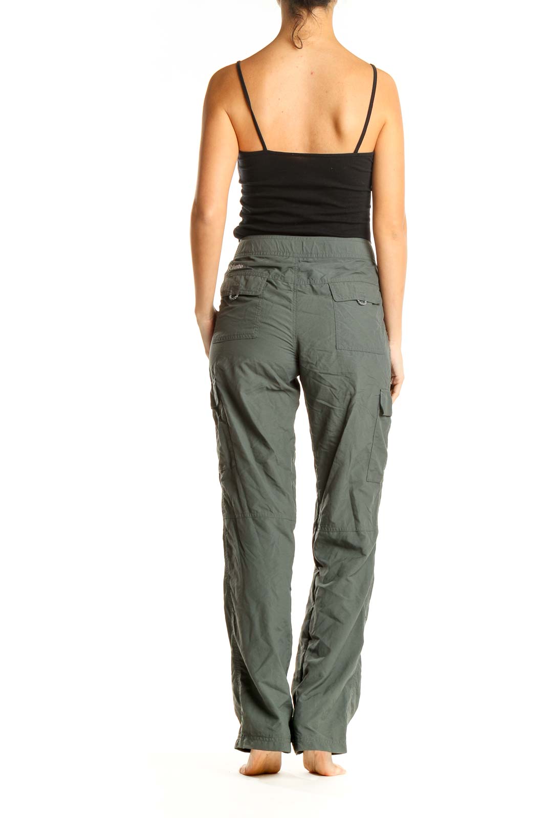 Gray Activewear Cargos Pants