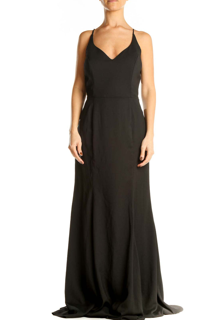 Black Formal Column Dress