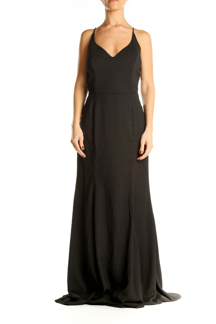 Black Formal Column Dress