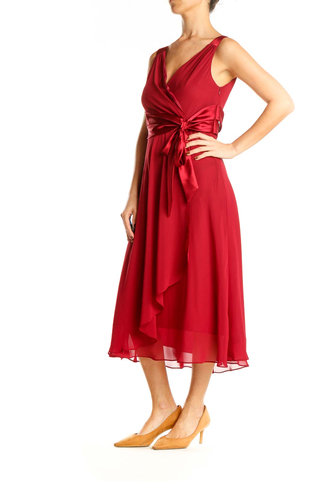 Red Retro Fit & Flare Dress