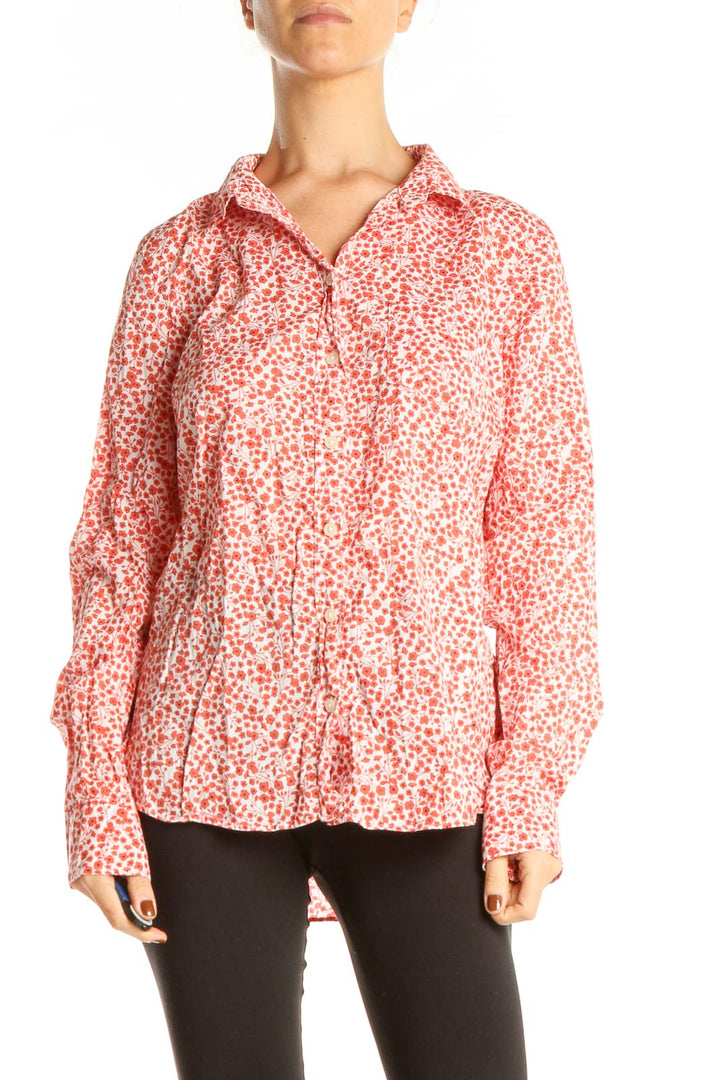 Pink Floral Print All Day Wear Top