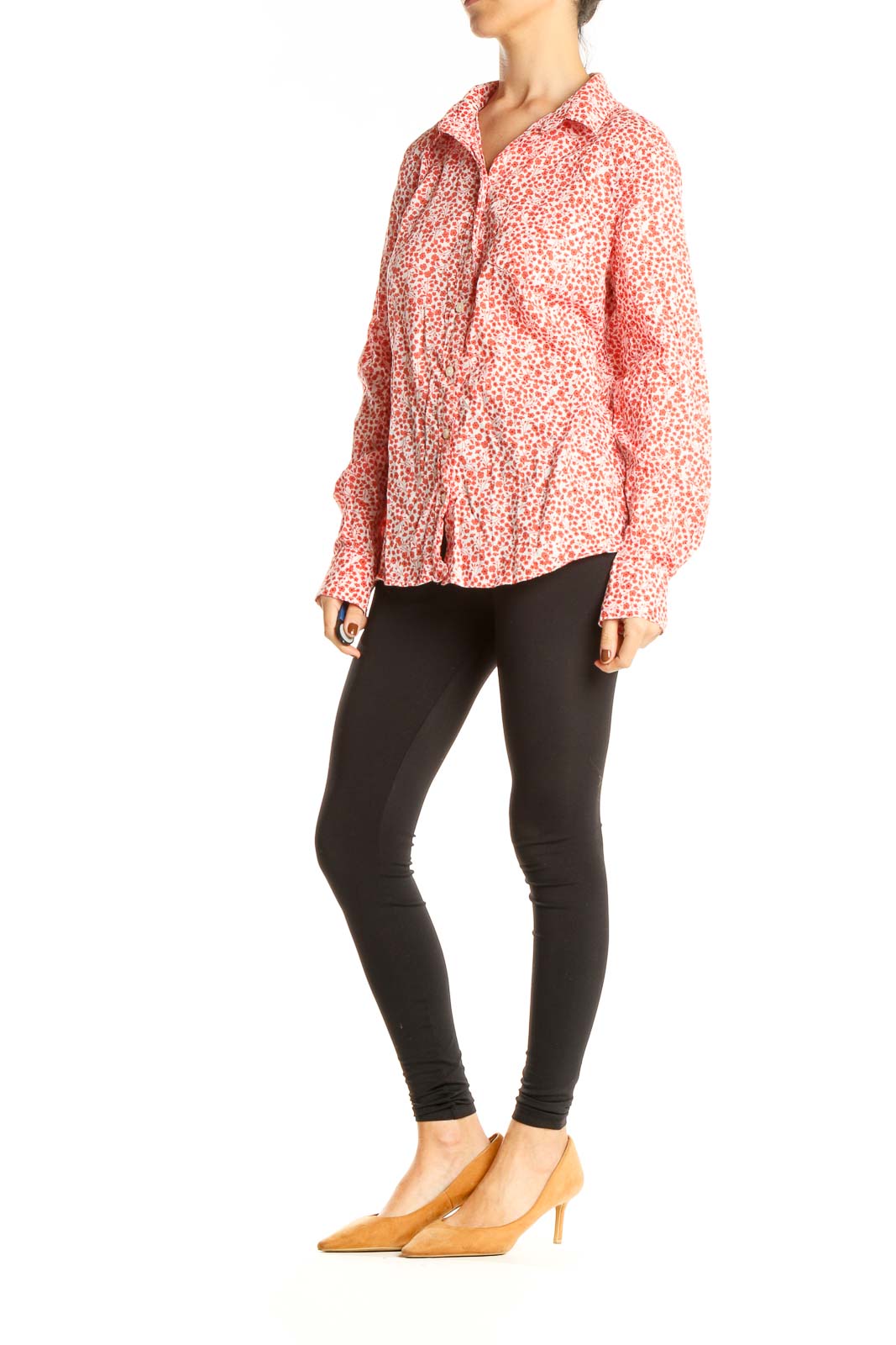 Pink Floral Print All Day Wear Top