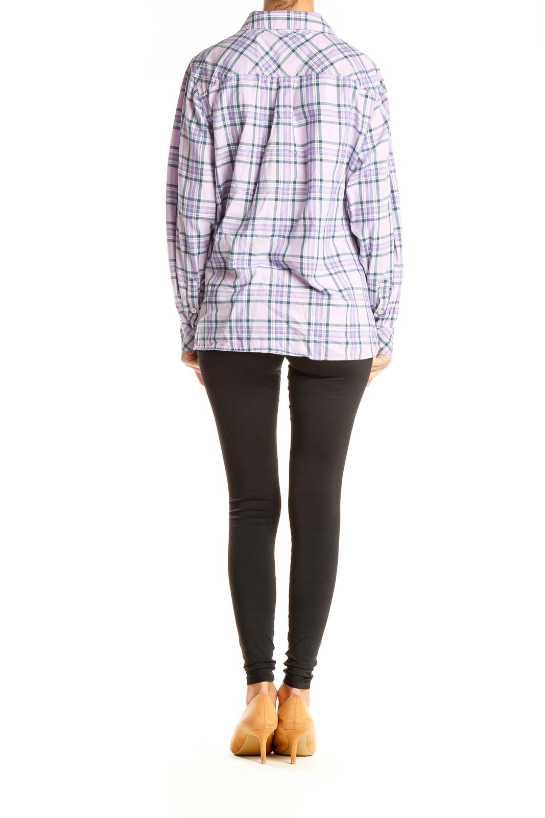 Purple Checkered All Day Wear Top