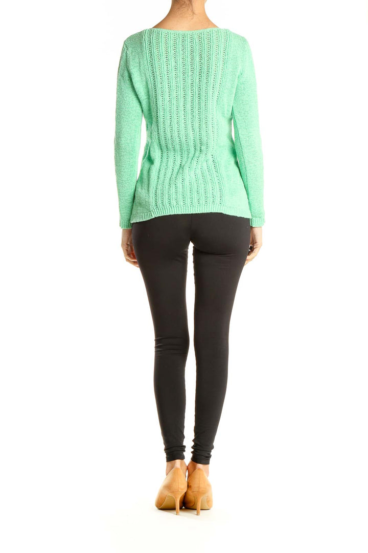 Green Knitted Light Sweater