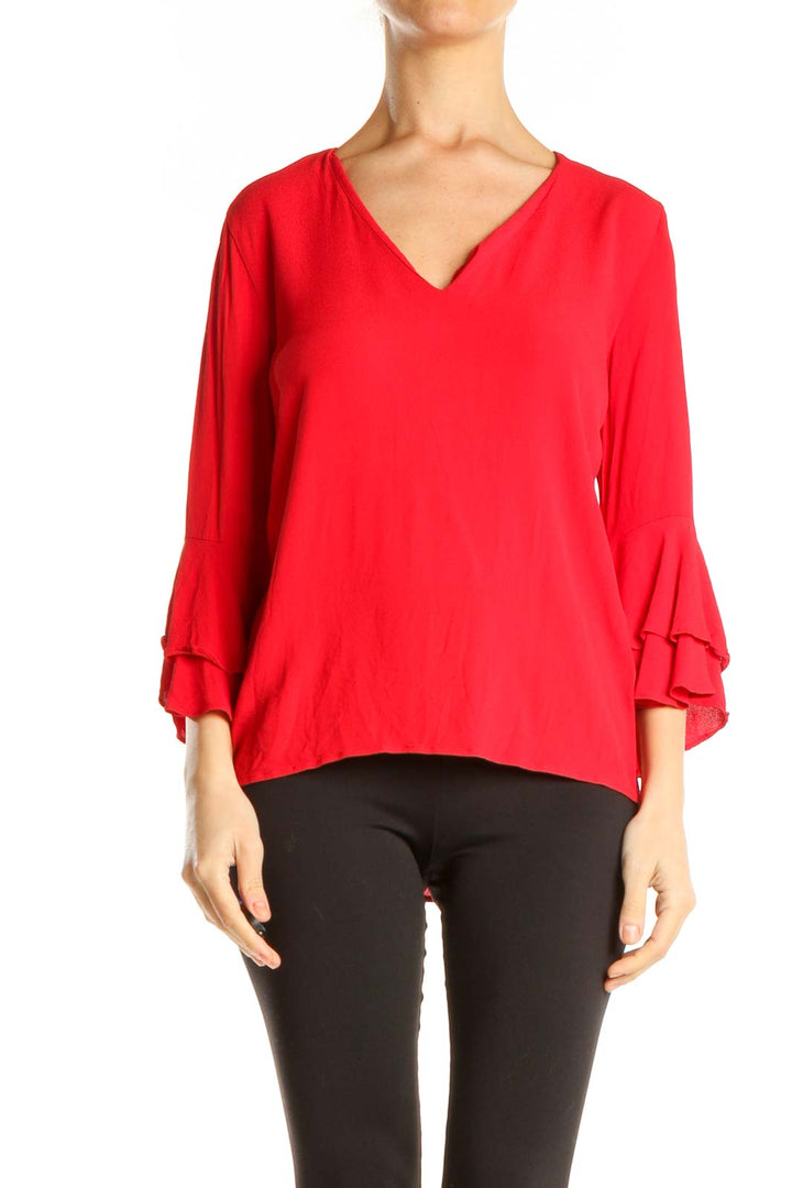 Red All Day Wear Top