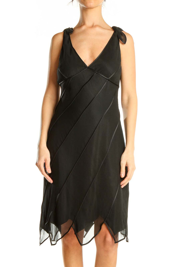 Black Retro Slip Dress