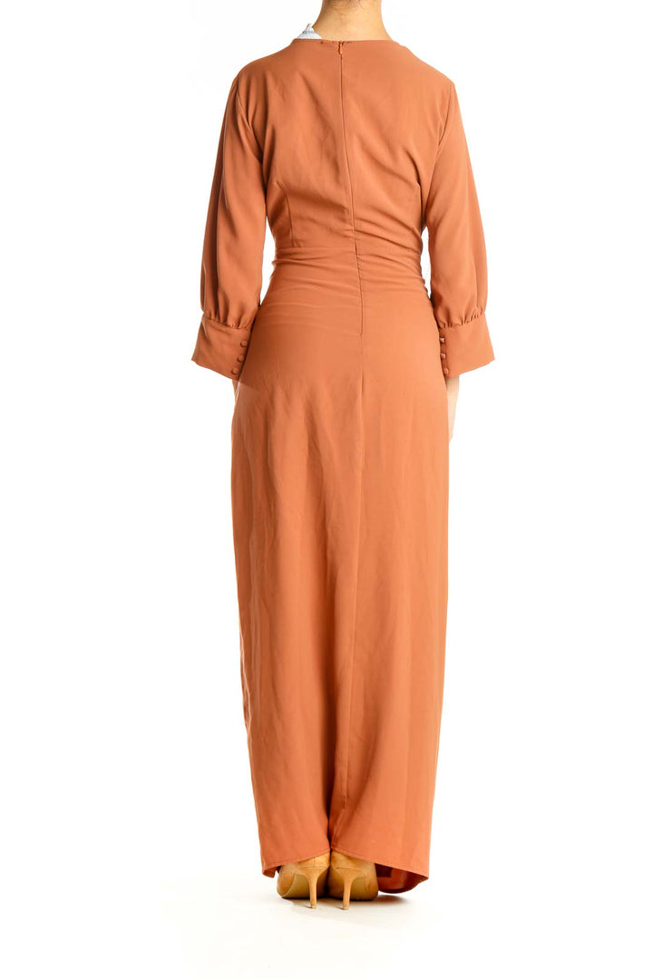 Orange Classic Column Dress