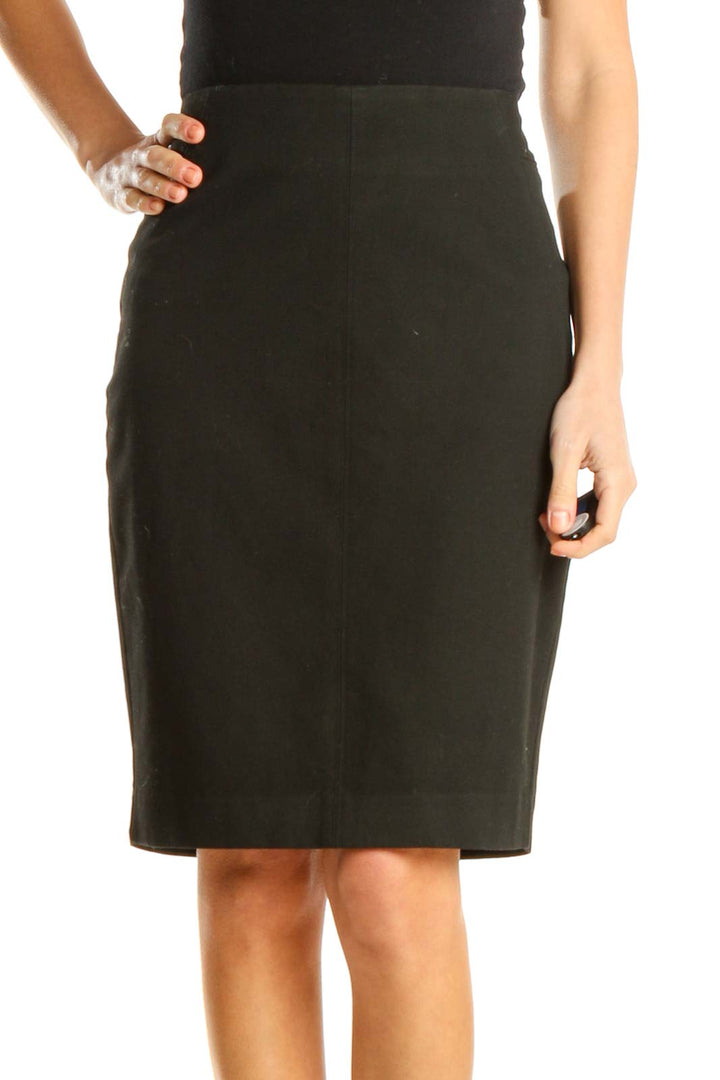 Black Classic Pencil Skirt