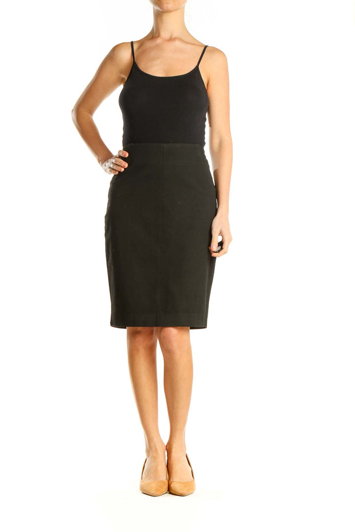 Black Classic Pencil Skirt