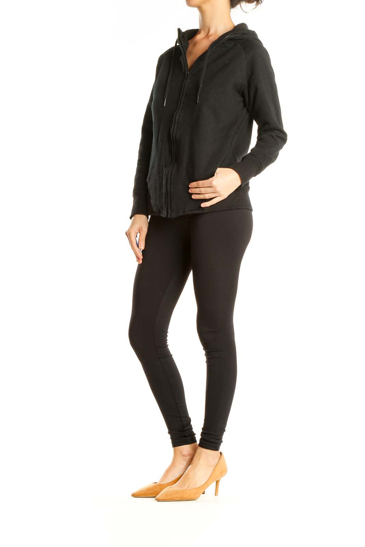 Black Zip Up Sweatshirt