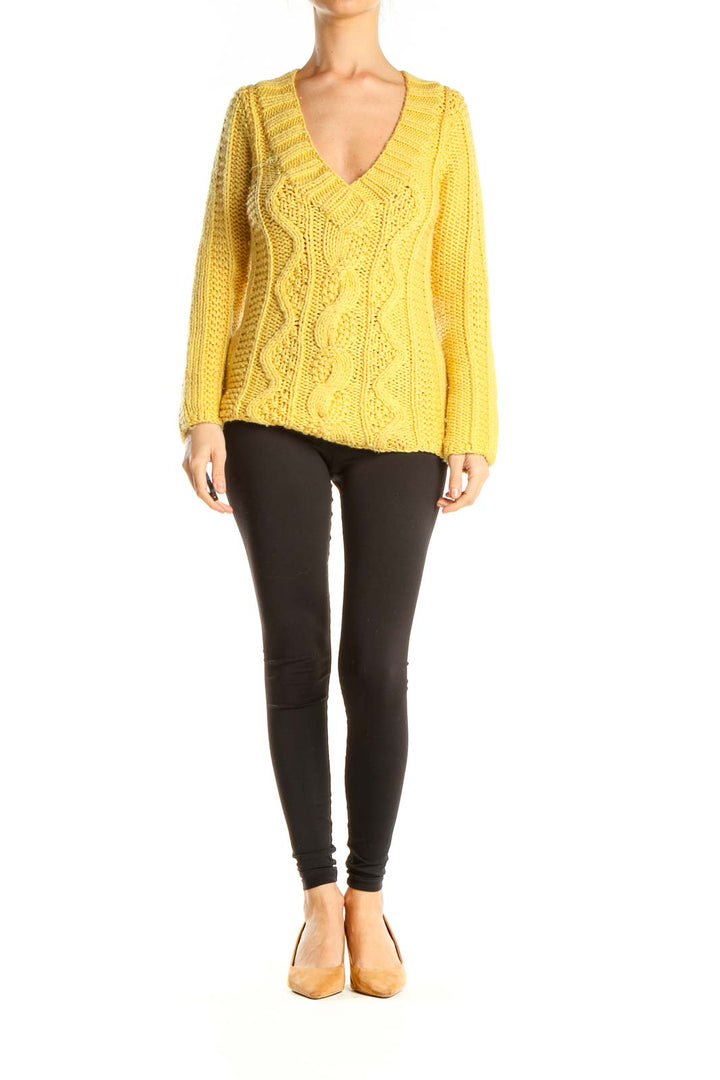 Yellow Classic Sweater