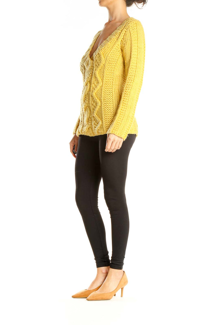 Yellow Classic Sweater