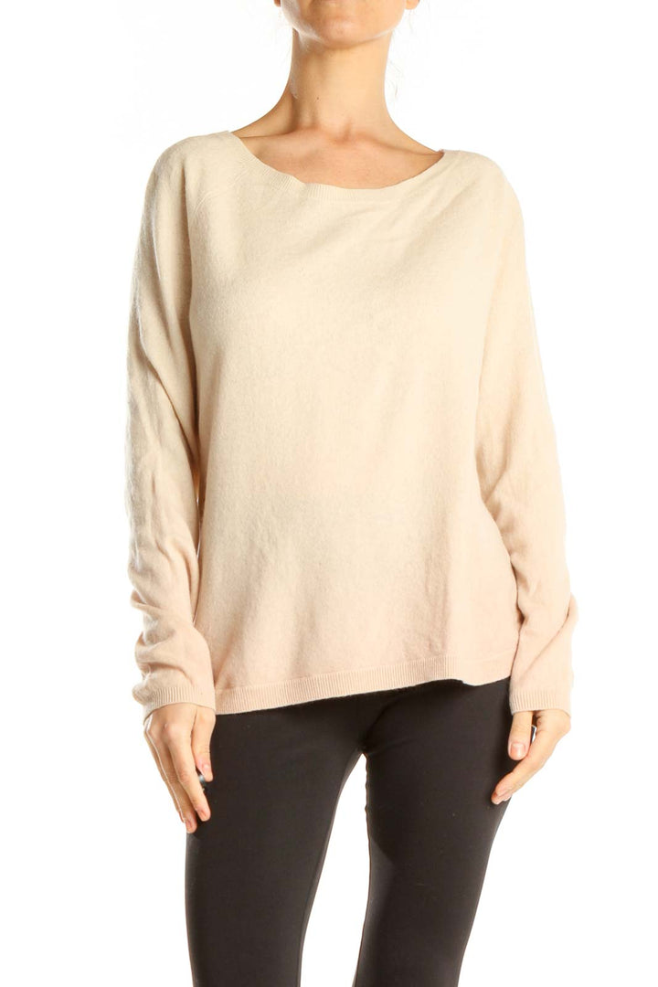 Beige All Day Wear Sweater