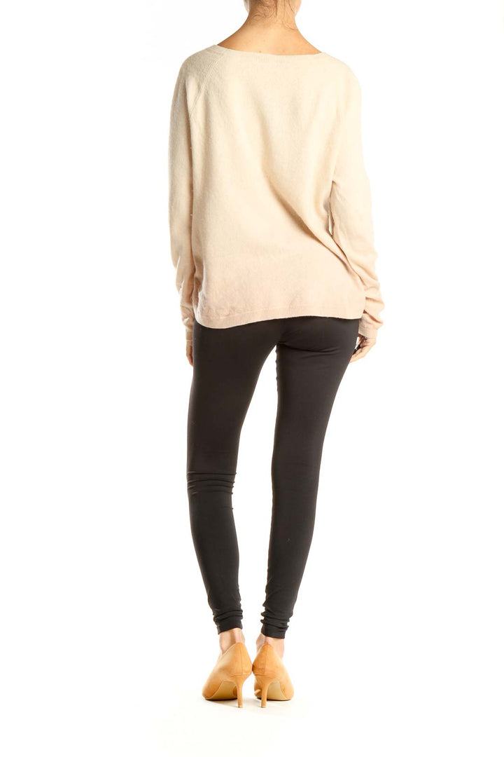 Beige All Day Wear Sweater