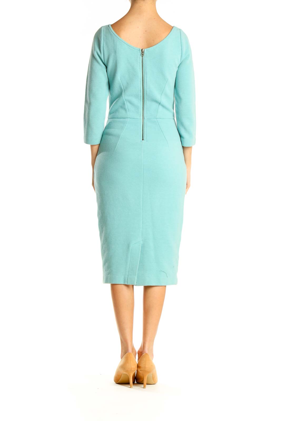 Blue Work Sheath Dress