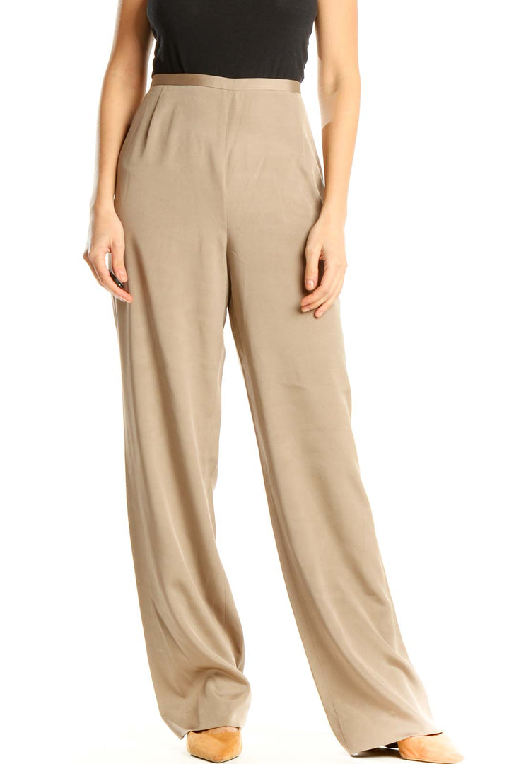 Beige Classic Trousers