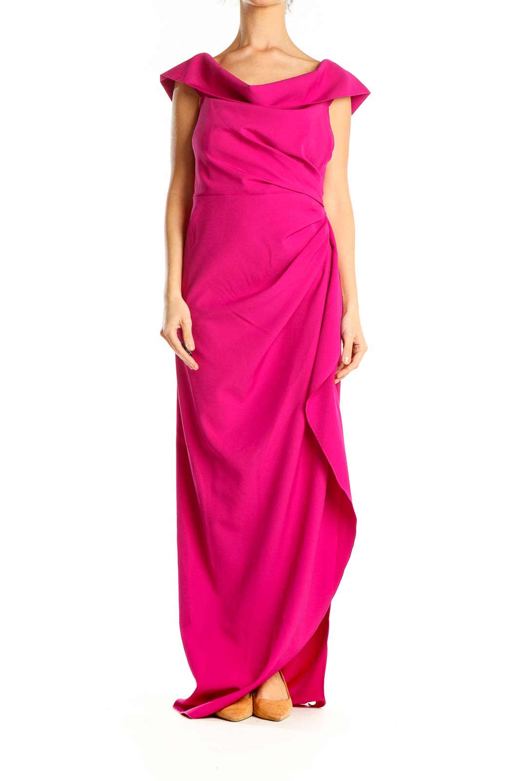 Pink Retro Column Dress