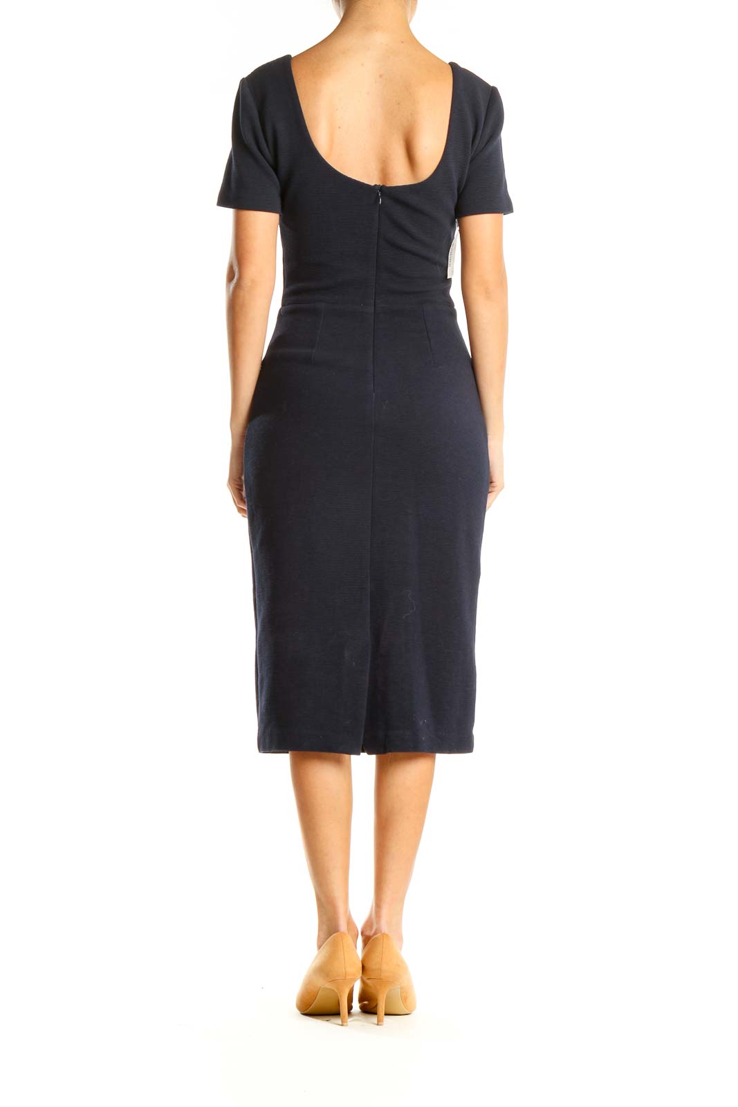 Blue Work Sheath Dress