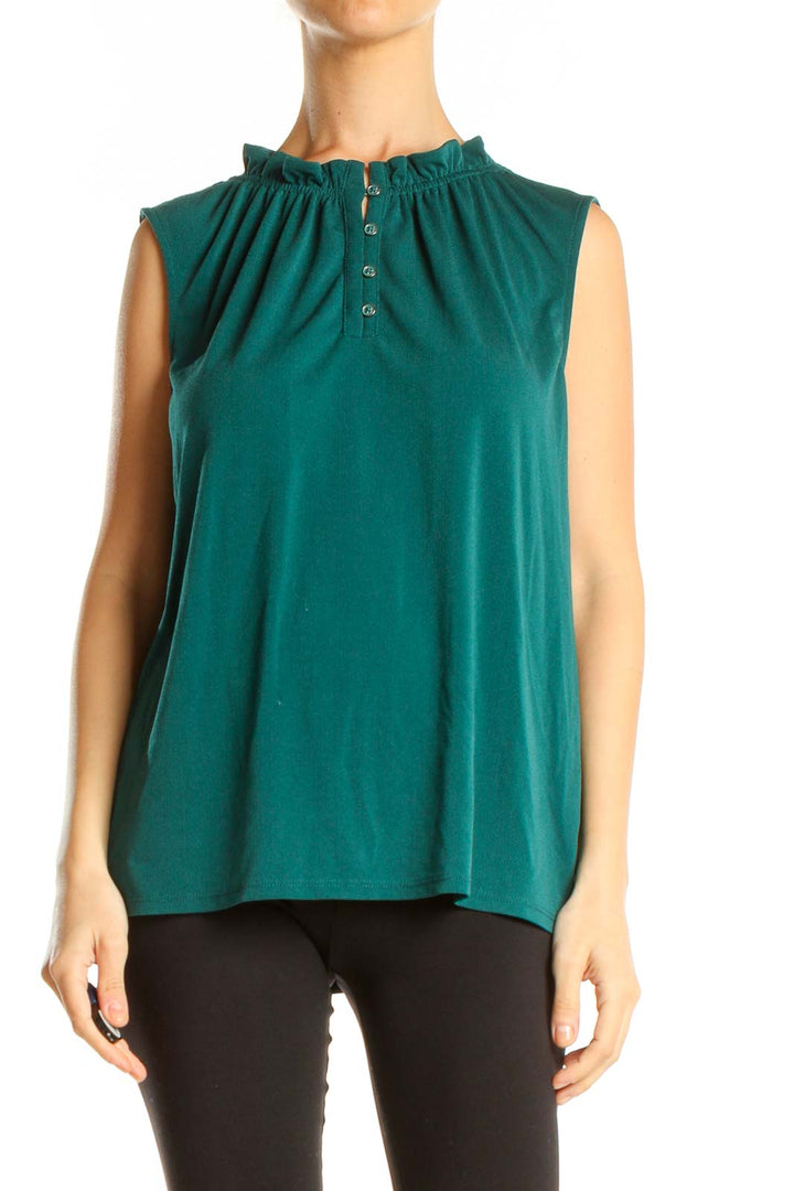 Green Casual Top