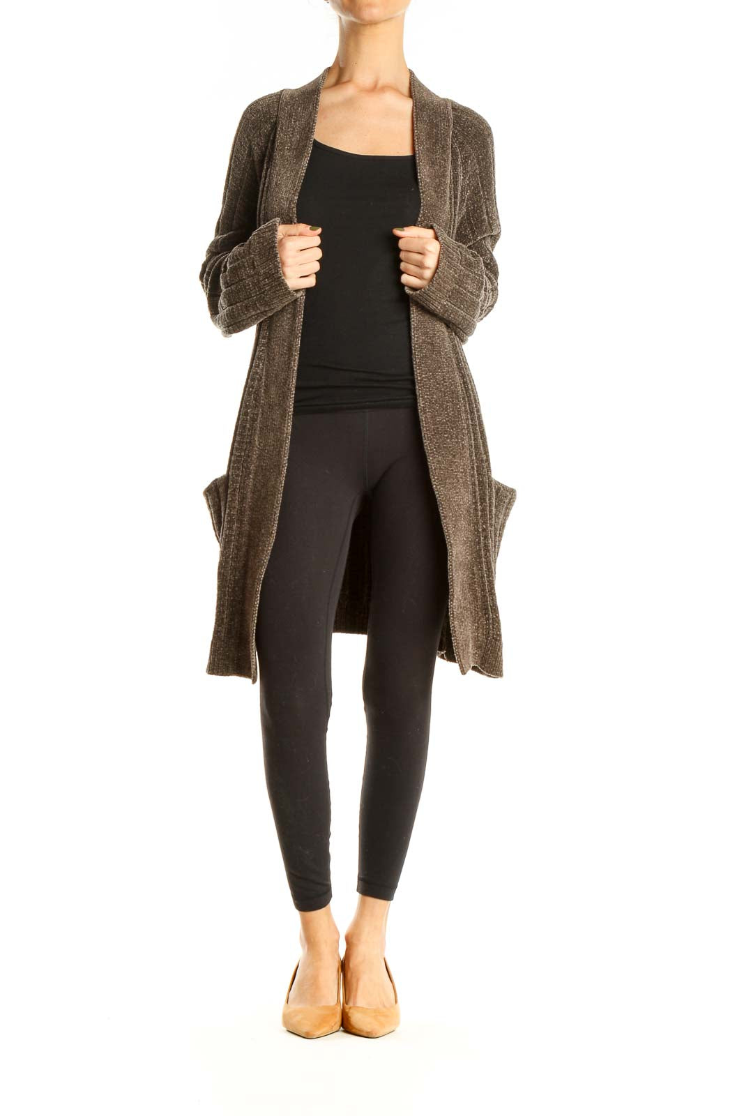 Brown Long Cardigan