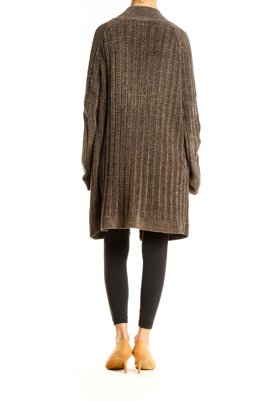 Brown Long Cardigan