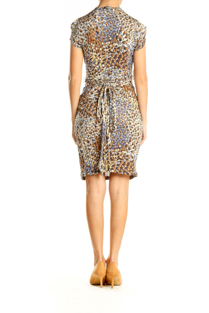 Multicolor Graphic Print Chic Sheath Dress