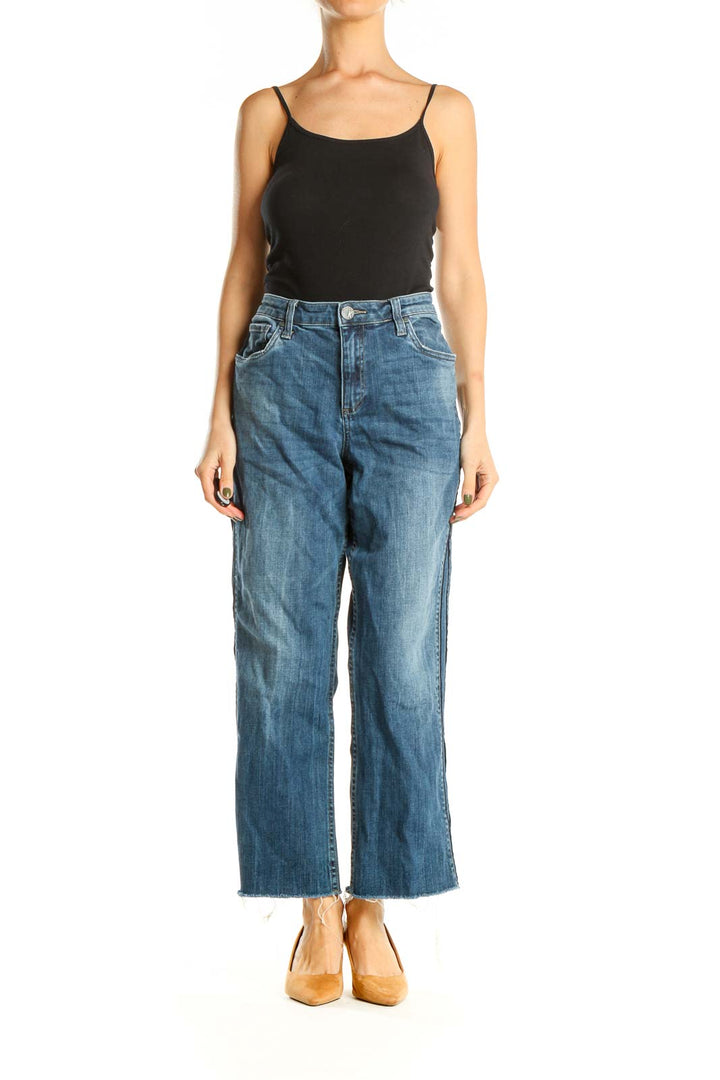 Blue Wide Leg Jeans