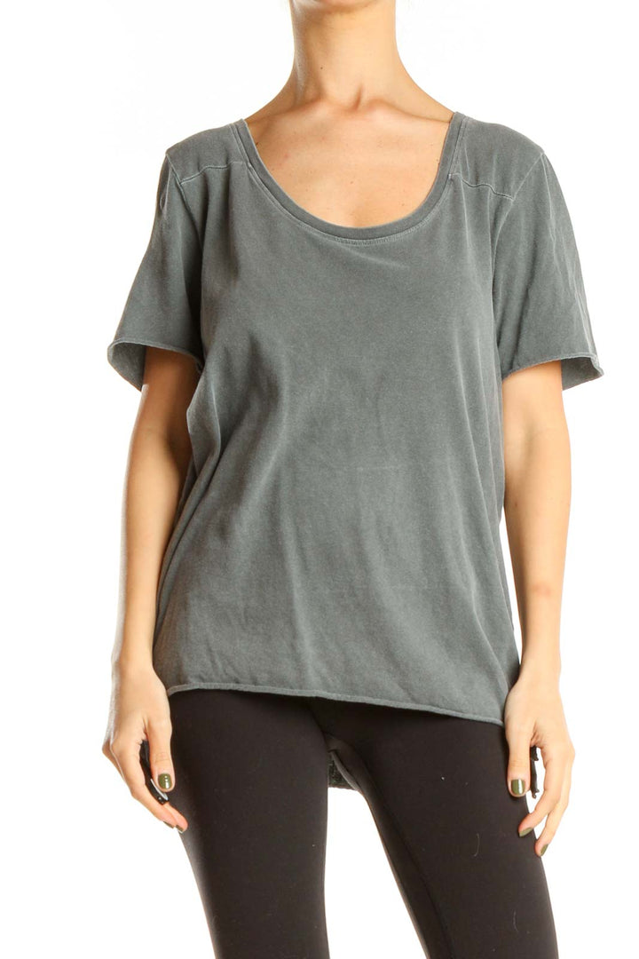 Gray Casual Top