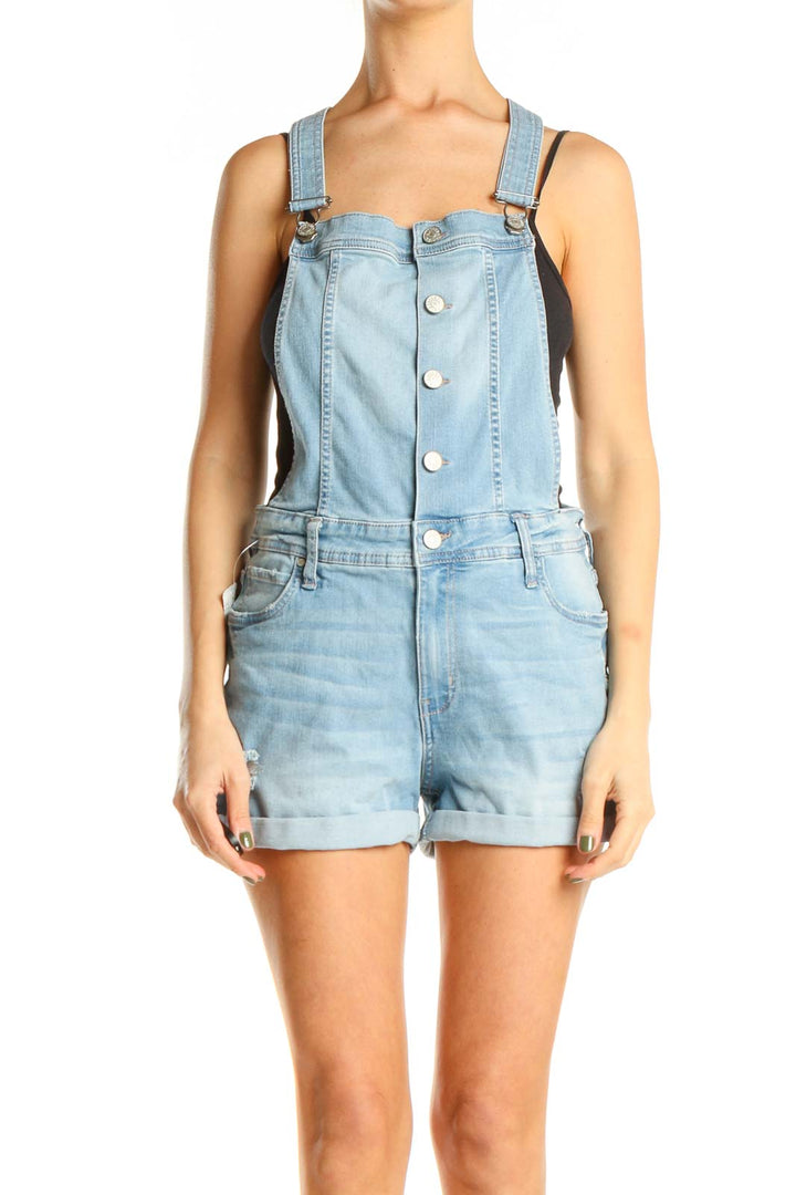 Blue Denim Romper