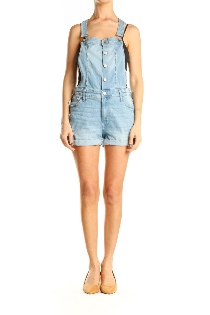 Blue Denim Romper