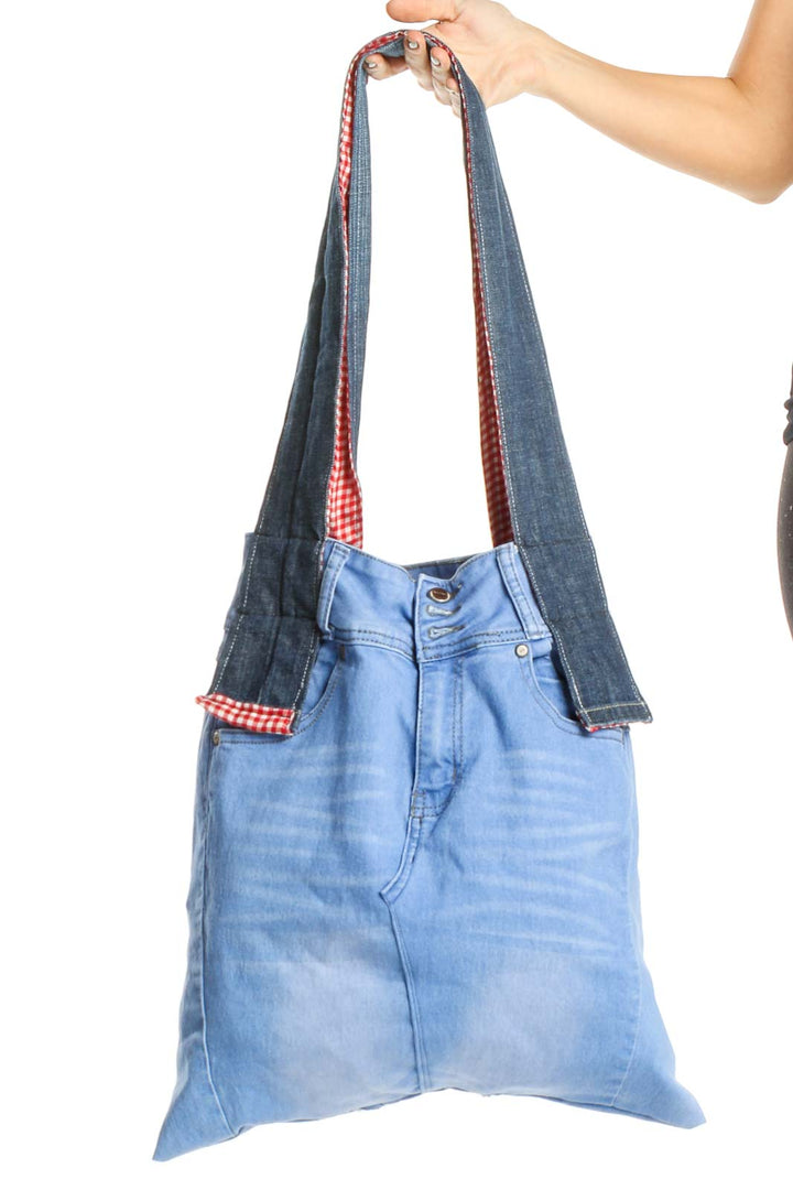 Reworked: Blue Denim Tote Bag from Donated Denim