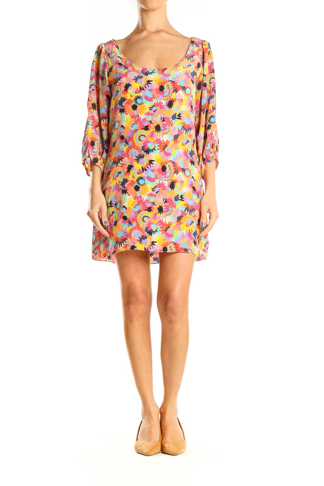 Multicolor Retro Sheath Dress