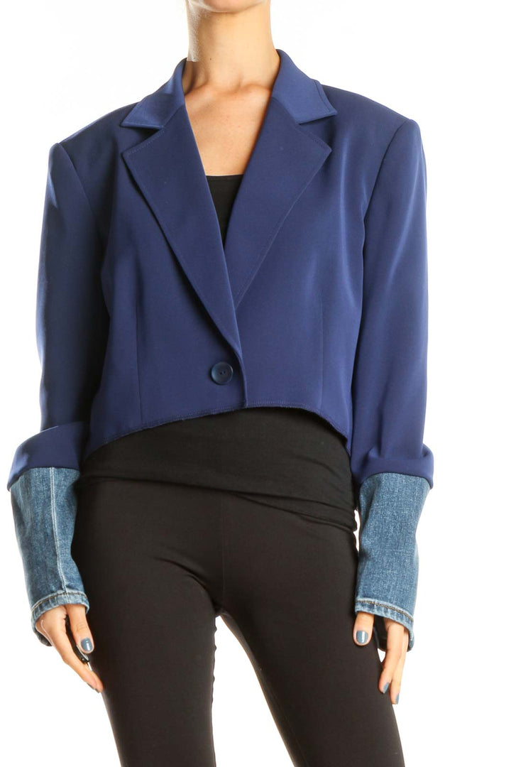 Reworked: Back to work cropped jacket